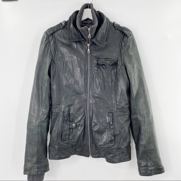 Danier Jackets & Blazers - Danier Black Leather Removable Double-Lined Jacket - Size S